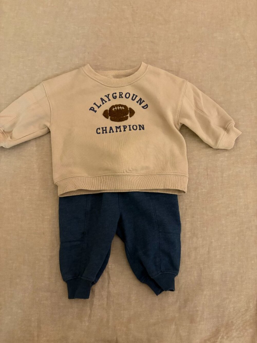 Carter’s Baby Boy Playground Champion Football 2pc Sweatshirt & Pants Set 6M
